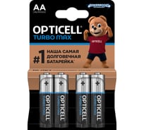 Батарейки AA 4 шт OPTICELL серия Turbo Max артикул 6053003