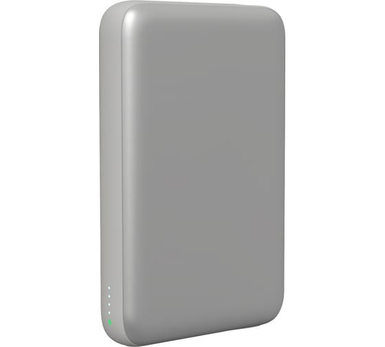Аккумулятор внешний беспроводной MAGSSORY Core 10 К с магнитами совместимый с MagSafe Silver PBN013t 1