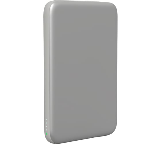 Аккумулятор внешний беспроводной MAGSSORY Core 5 К с магнитами совместимый с MagSafe Silver PBN003t 1