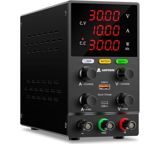 Лабораторный блок питания Amperin AI-CW3010 30V, 10A 0110582 1