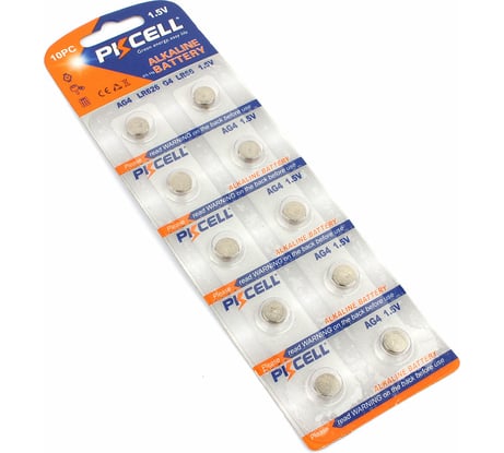 Щелочной/алкалиновый элемент питания PKCELL тип - LR66AG4 10 шт в блистере AG4-10B
