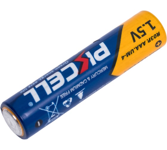 Солевой элемент питания PKCELL тип - AAA 4 шт в блистере R03P-4B