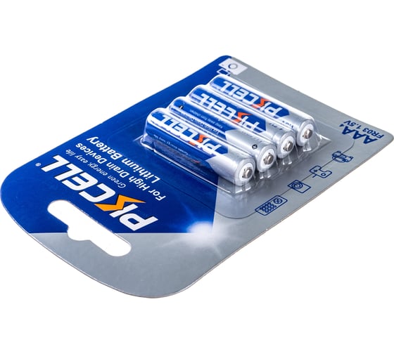 Литиевый элемент питания PKCELL тип - AAA 4 шт в блистере Li-Fe AAA-4B