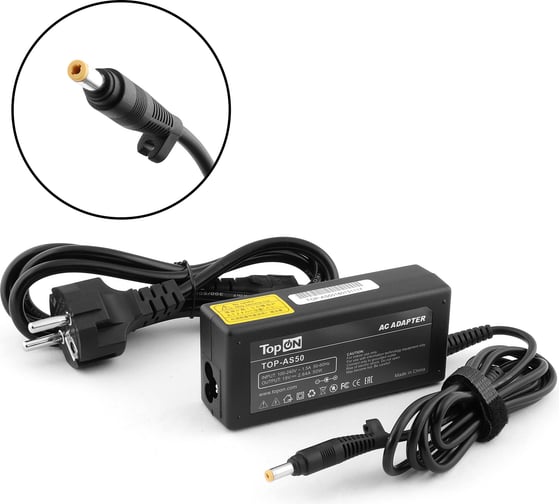 Блок питания TopOn для Asus 19V 2.64A (4.8x1.7) 50W ADP-50HH B TOP-AS50 1