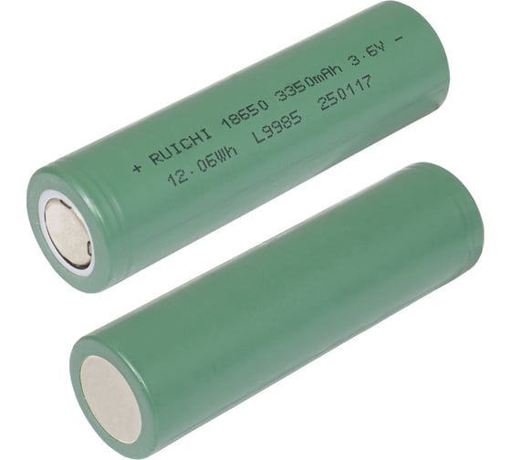 Аккумулятор RUICHI 18650 3.7v 3350mah (18x65mm) 127228 1