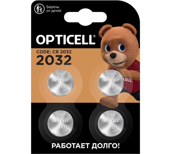 Батарейки 2032 OPTICELL Specialty 4шт 6060007 1