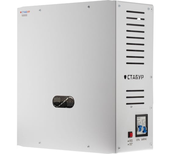 Стабилизатор напряжения Промсвязь 8000 Вт 220в СТАБУР релейный однофазный STBSNR8000N 1