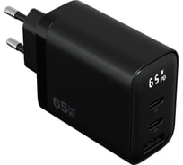 Сетевое зарядное устройство MAGSSORY Digit 65W GaN, с дисплеем и функцией быстрой зарядки, черный ACH009