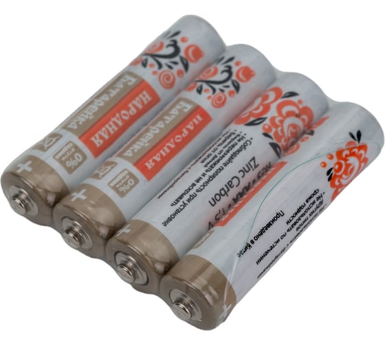 Элемент питания TDM ELECTRIC R03 AAA Zinc Carbon 1,5V SH-4 Народный SQ1702-0019