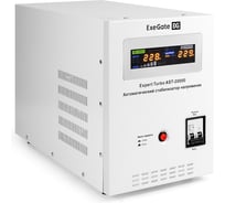 Стабилизатор напряжения ExeGate Expert Turbo AST-20000 20000ВА, вход 80-260В, цветной дисплей, выход 220В±8 , КПД 98 , 5 уровней защиты, задержка, усиленный 291763