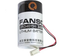 Литиевая батарейка FANSO ER34615H-LD/-JST-2510 2 шт для приборов, счетчиков, автомобилей и GPS, тип D с проводами и коннектором JST-2510, Li-SOCl2 6799634