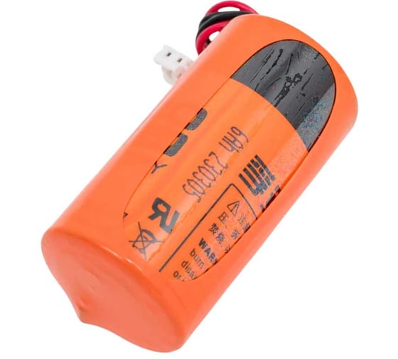 Литиевая высокотовая батарейка FANSO ER26500M-LD/EHR-02 2 шт для датчиков, счетчиков, GPS и IOT, тип С, спиральная с проводами и коннектором JST EHR-02, Li-SOCl2 6799594 1