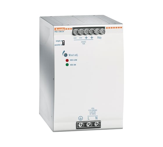 Однофазный источник питания Lovato Electric 24VDC, 10A, 240W PSL124024 1