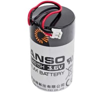 Литиевая батарейка FANSO ER34615H-LD/EHR-02 2 шт для приборов, счетчиков, автомобилей и GPS, тип D с проводами, Li-SOCl2 6799602