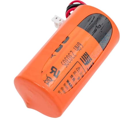Литиевая высокотовая батарейка FANSO ER26500M-LD/EHR-02 4 шт для датчиков, счетчиков, GPS и IOT, тип С, спиральная с проводами и коннектором JST EHR-02, Li-SOCl2 6799595