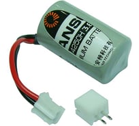 Литиевая батарейка FANSO ER14250H-LD/02082023 4 шт цилиндрическая для приборов, счетчиков, автомобилей и GPS, тип 1/2AA c проводами и коннектором JST PHR-02, Li-SOCl2 6799658