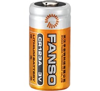 Литиевая батарейка FANSO CR123A/S тип 123А, для фотоаппаратов, GPS-трекеров, датчиков и других устройств, морозоустойчивая, Li-MnO2, 20 шт. 7068145