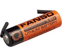 Литиевая батарейка FANSO ER14505M/T 2 шт цилиндрическая для приборов, счетчиков, автомобилей и GPS, тип AA, высокотоковая с радиальными выводами, Li-SOCl2 6799664