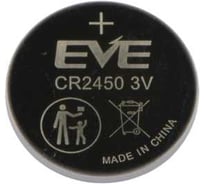 Литиевая батарейка дисковая EVE Energy CR2450 (таблетка; button) для приборов, счетчиков, автомобилей, Li-MnO2, 10 штук 7054476