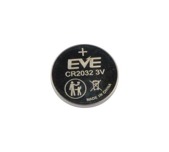 Литиевая батарейка EVE Energy CR2032 дисковая (таблетка; button) для приборов, счетчиков, автомобилей, Li-MnO2, 20 штук 7054475 1