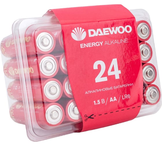 Батарейка Алкалиновый элемент питания DAEWOO AA/LR6 1.5В Energy Alkaline Pack-24 (уп.24шт) 5029842