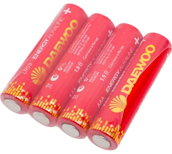 Батарейка Алкалиновый элемент питания DAEWOO AAA/LR03 1.5В Energy Alkaline Pack-96(уп.96шт) 5029934