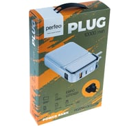 Повербанк Perfeo Powerbank PLUG 10000 mAh/LED дисплей/Вход 230V/PD+QC 3.0/Выход: 5A, max 22.5W/ White_ 30024701