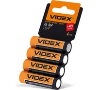 Элементы питания Videx R6/AA 4pcs SHRINK CARD VID-R6-4SC