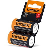 Элементы питания Videx R14/C 2pcs SHRINK CARD VID-R14-2SC