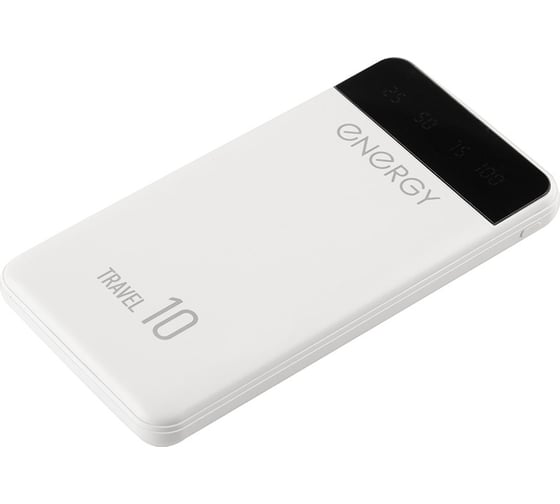 Внешний аккумулятор Energy Power Bank 10 000 Travel белый 103582