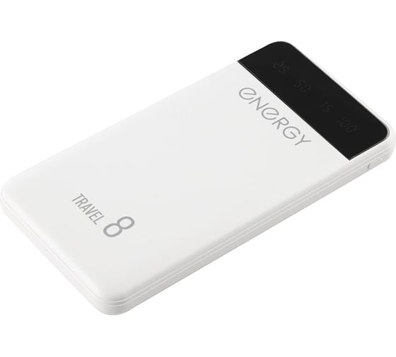 Внешний аккумулятор Energy Power Bank 8000 Travel белый 103581