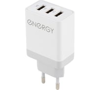 Сетевое зарядное устройство Energy ET-24 3 USB Q30 цвет - белый 100294