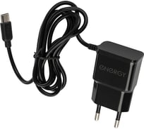 Сетевое зарядное устройство Energy ET-13 с кабелем micro-USB 1А цвет - чёрный 100295