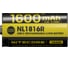 Аккумулятор NITECORE NL1816R Li-ion, 3,7 В, 1600 мАч (5.76 Втч), 18350, USB-C, с защитой 3013 2