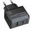 Зарядное устройство Hoco 30Вт, 3А, QC3.0/PD, 1xUSB, 1xType-C, CS73A, черный, коробка 6942007653787 2