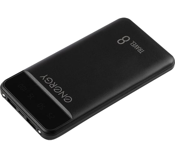 Внешний аккумулятор Energy Power Bank 8000 Travel черный 103573