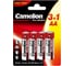 Батарейки Camelion Plus Alkaline LR6 BP3+1 (3+1LR6-BP, 1.5В), блистер 4 шт. 15545 2