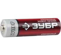 Батарейка щелочная СУПЕР AAA 4шт ЗУБР 59211-4C