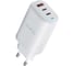 Сетевое зарядное устройство QUMO Energy PD, 65W Charger 0075, два порта: Type-C PD, + USB-A QC3.0, цвет белый 43017 4
