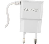 Сетевое зарядное устройство Energy ET-14 с кабелем Type-C 1А цвет - белый 100298