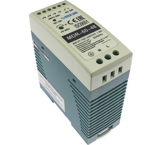 Блок питания на DIN рейку KEEN SIDE MDR-60-48 150734 1