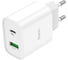 Блок питания (сетевой адаптер) Amperin HOCO C80A Rapido PD20W+QC3.0, Type-C, USB, белый 092133 1