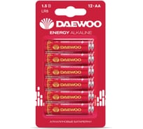 Батарейка Элемент питания алкалиновый AA/LR6 1.5В DAEWOO Energy Alkaline BL-12 (упаковка 12шт) 5057050