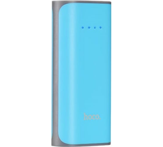 Портативный аккумулятор Hoco B21-5200, 5200мА/ч, USB, 1A, синий 6957531049692 1
