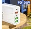 Зарядное устройство PALMEXX PD-120W 2xUSB(3.1A)+USB(QC3.0,18W)+USBC(PD,20W)+USBC(PD,65W) PX/PA-PD-120W 3