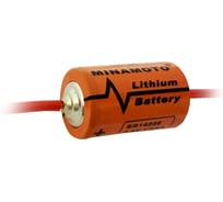 Элемент питания MINAMOTO ER14250/W 1/2AA, axial wires 10403125