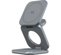 Складное беспроводное зарядное устройство 3 в 1 MAGSSORY Fold Ultra для Apple, с магнитами, с поддержкой Qi2.2, миднайт WCH083m