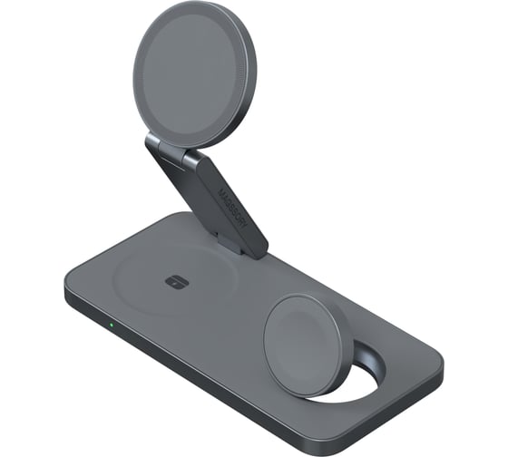 Складное беспроводное зарядное устройство MAGSSORY 3 в 1 Yoga для Samsung, с магнитами, с поддержкой Qi2, midnight WCH017m