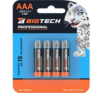 Батарейка BigTech Professional ААA/LR03 блистер/4шт 1988424