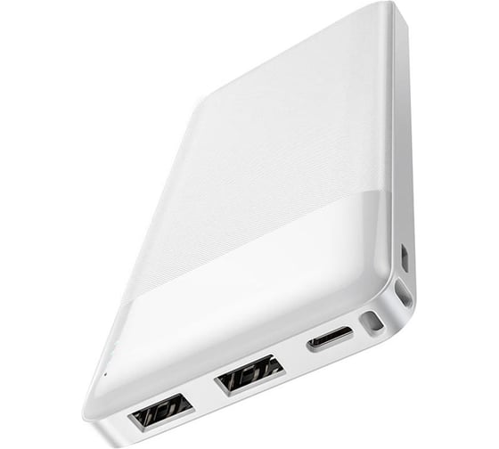 Внешний аккумулятор Amperin Powerbank HOCO J72 Easy travel, 2A, 10000mAh, белый 093145